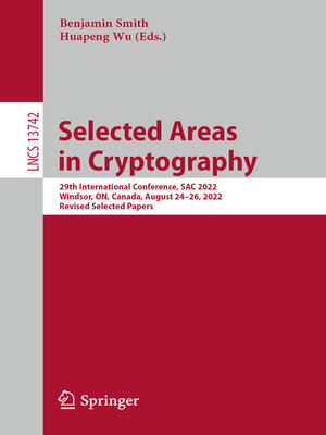 cover image of Selected Areas in Cryptography